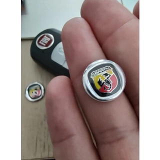 ราคาต่อชิ้น โลโก้ติดกุญแจ เฟียต ลายอาบาร์ธ มีกาวในตัว Remote Key Fob Badge Emblem Sticker Logo for Fiat Abarth in Black