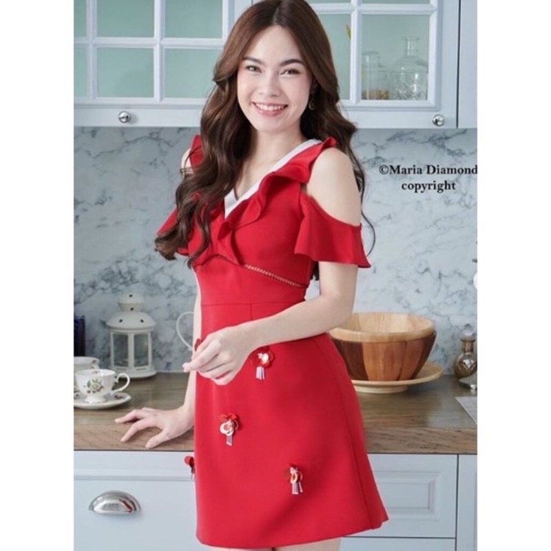 แท้💯 Maria Diamond Red Daisy