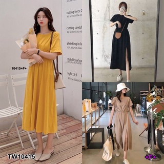 👗Pfashion [ส่งไว!!🚛] P10415 แม็กซี่เดรสเรย่อนกระโปรงผ่า maxi dress rayon slit skirt