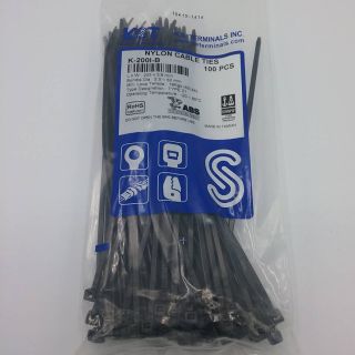 สายรัดอเนกประสงค์ (Cable Tie) ขนาด 8 นิ้วสีดำ