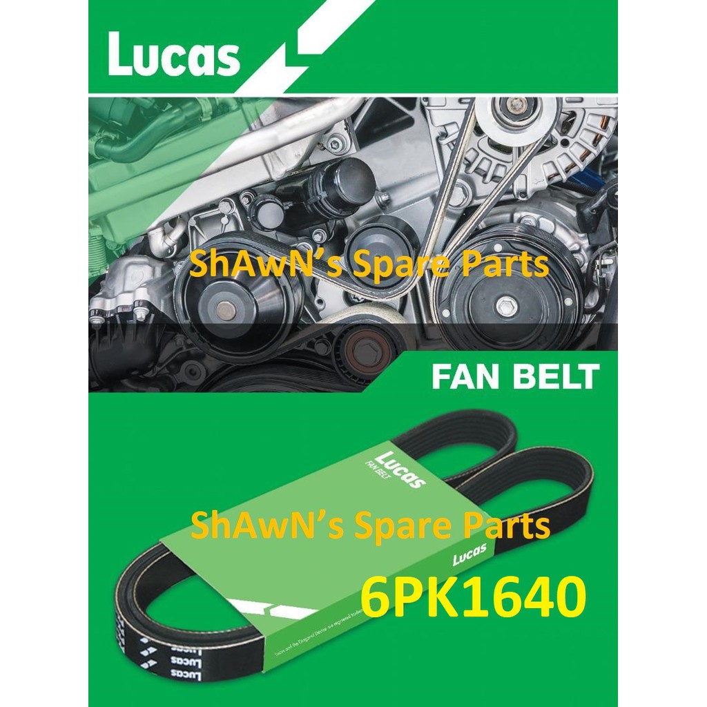 สายพานพัดลม LUCAS 6PK1640 Toyota Avanza F652 ( 2012-2015 )