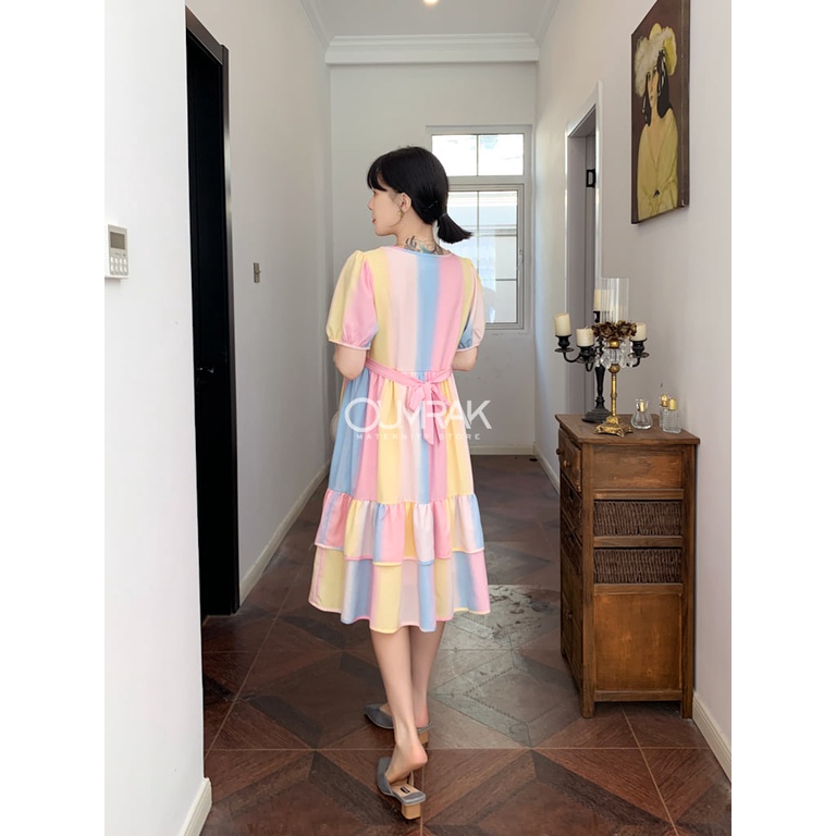 ( มีซับใน + ให้นมได้ ) ชุดเดรสคลุมท้องผ้าไหมอิตาลี BC1096-1 - รูปที่ 2