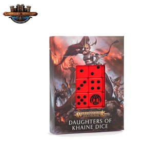 [พร้อมส่ง] Warhammer Age Of Siamar: DAUGHTERS OF KHAINE DICE SET ลูกเต๋าประกอบการเล่น