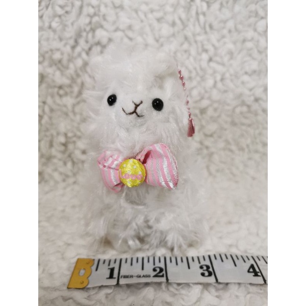 🎀🎀 พวงกุญแจ​ตุ๊กตาอัลปาก้า อะมิวซ์ อมูส /Alpaca AMUSE 🇯🇵 ป้าย Alpacasso Amuse©⭐ขนาดความสูง​ 13​ ซม.#