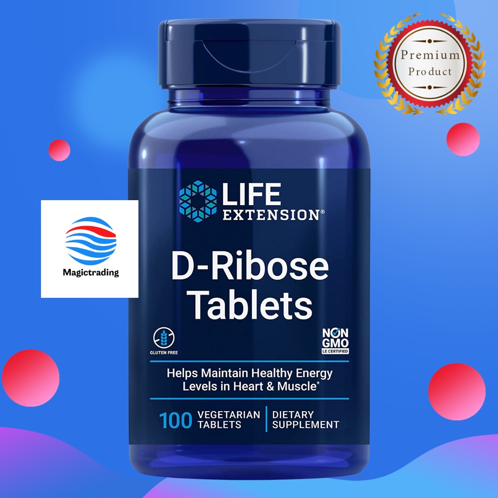 Life Extension D-Ribose Tablets /100 Vegetarian Tablets