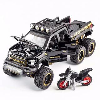 1:24 Scale โมเดลรถ 🔥Ford Beast Raptor🔥 6x 6 Monster Truck M Off Road Pickup jip