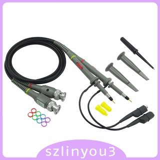 เครื่องมือทดสอบคลิป P6100 2 ชิ้น Oscilloscope Probe Dc - 100mhz 100mhz