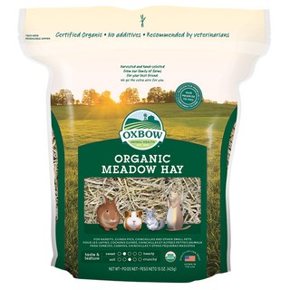 OXBOW หญ้าแห้ง Organic Meadow Hay ปราศจากสารเคมี (15 Oz.)