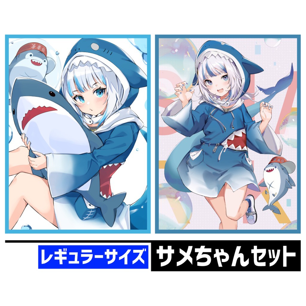 ซองใส่การ์ด Doujin Sleeve Hololive Production EN Gawr Gura : Cake Rabbits - ซองการ์ด, ซองใส่การ์ด