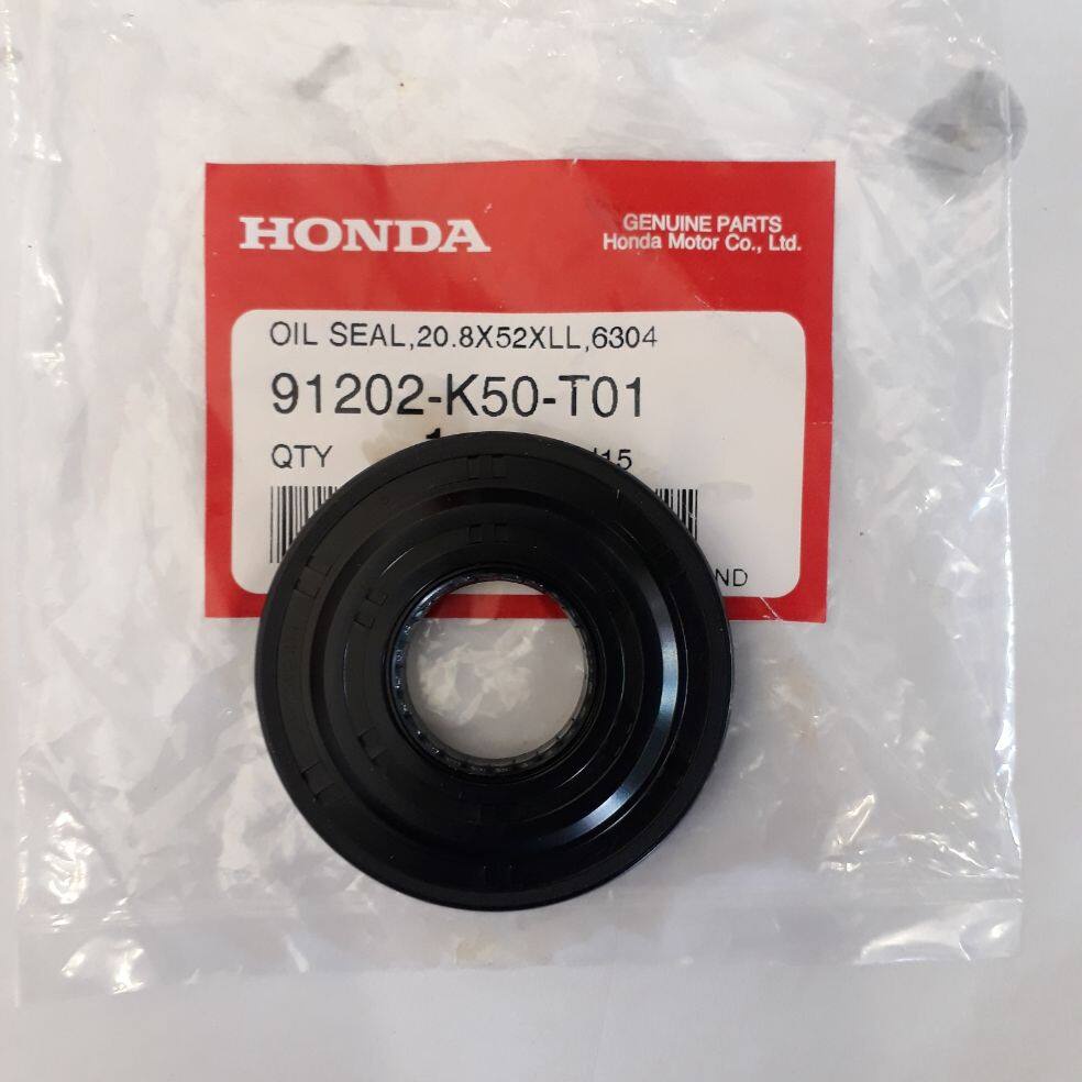 91202-K50-T01 ซีลกันน้ำมัน, 20.8x52x6x7.5/ซีลกันน้ำมันข้้้้้้อเหวี่ยงซ้ายแท้HONDA M00VE สกู้บปี้ไอรุ