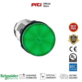 Schneider Harmony ไพลอตแลมป์ XB7EV03MP, Monolithic pilot light, plastic, green, Ø22, integral LED, 230…240