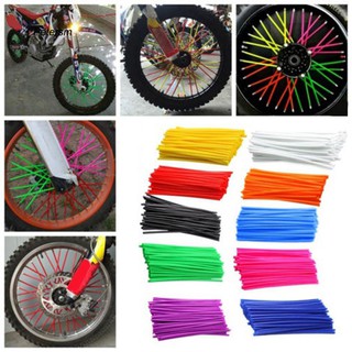 PTSM_36Pcs/Pack Motorcycle Bike Wheel Spoke Wraps Rims Skin Cover Protector Decor