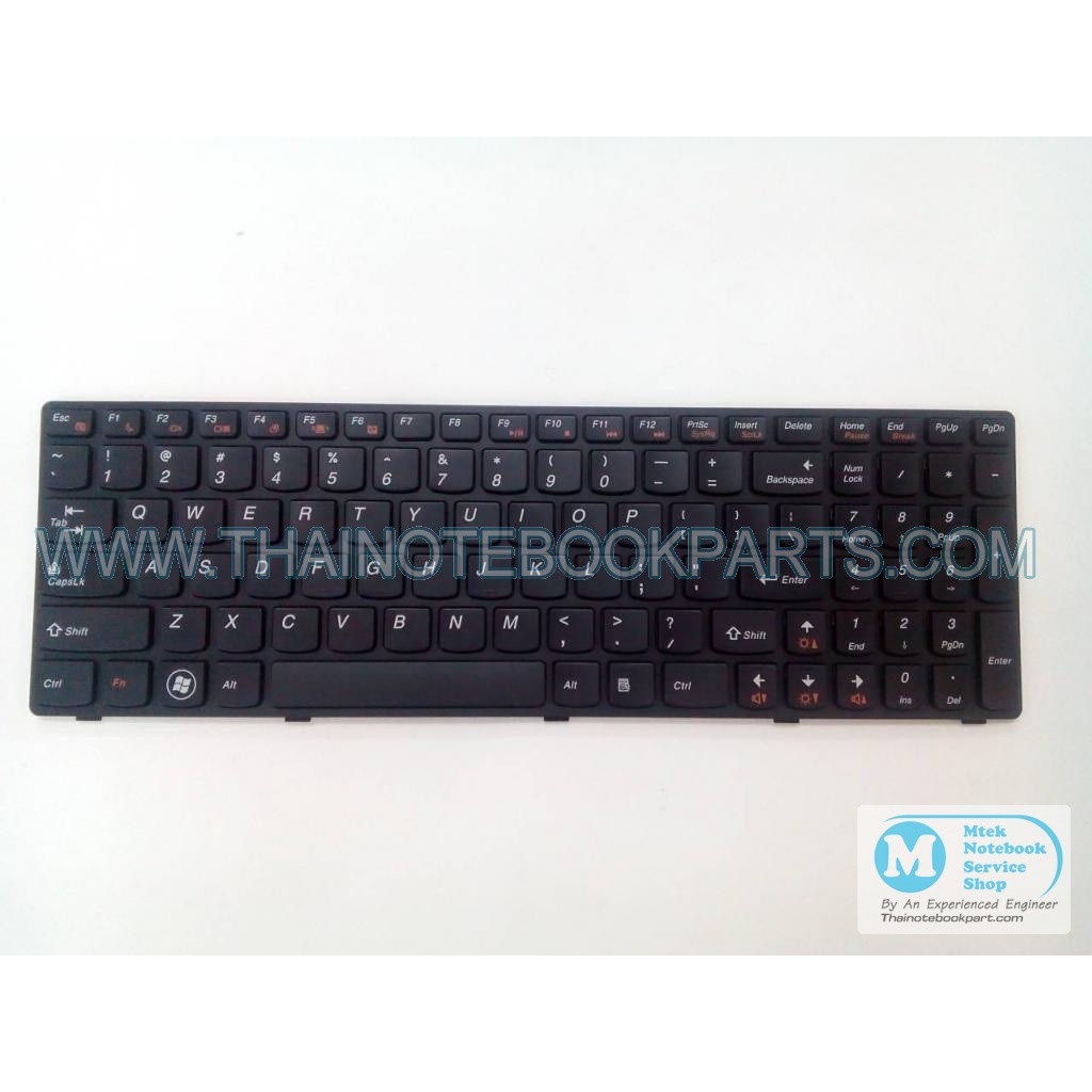 คีย์บอร์ดโน๊ตบุ๊ค Lenovo IdeaPad Y570 - MP-10K53US-686 25011801 Keyboard Notebook (สินค้าใหม่,ภาษาอั