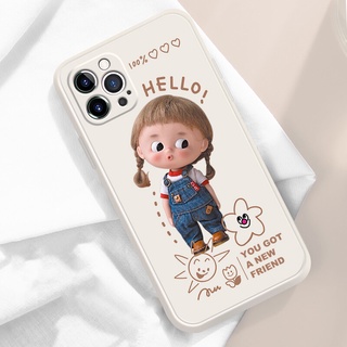 SAMSUNG เคสโทรศัพท์มือถือ ลายการ์ตูนผู้หญิงตัวเล็ก สําหรับ ซัมซุง A01 A02S A03S A7 A10S A11 A12 A20S A21S A22 A30 A31 A32 A42 A50 A51 A52 A70 A71 A72