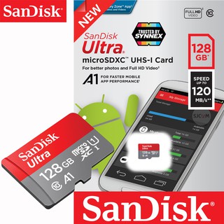 Sandisk Ultra Micro SDCard 32GB 64GB 128GB Class10 A1 เมมโมรี่การ์ด ไมโครเอสดีการ์ด TF Card โทรศัพท์ มือถือ แท๊บเล็ต ประกัน 10ปี