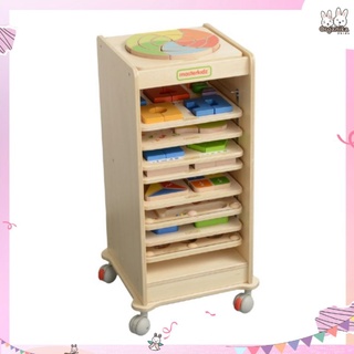 ชั้นเก็บของเล่นแบรนด์ Masterkidz สารพัดประโยชน์ Handy Learning Board Storage Rack 10 Pieces