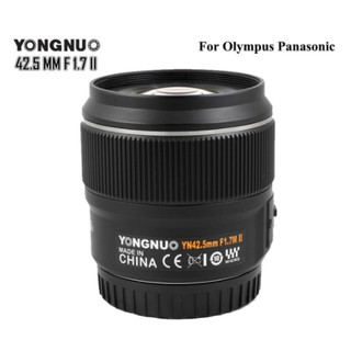 มาใหม่ ! YONGNUO YN 42.5mm F1.7M II (42.5 F1.7 STM AF/MF FTM) เลนส์ออโต้โฟกัส สำหรับกล้อง Olympus Panasonic **พร้อมส่ง