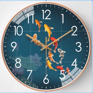 Mute Home Wall นาฬิกาห้องนั่งเล่น Nordic Light ห้องนอนหรูหรา Art Creative แฟชั่นจีนใหม่ตกแต่ง Wall Clocks