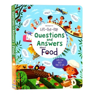 Usborne Lift-The-Flap Questions and Answers About Food หนังสือภาษาอังกฤษ