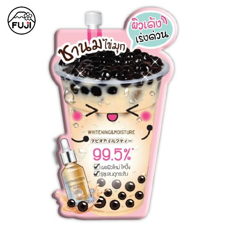 ฟูจิ แบลค เพิร์ล ที มิลค์ ชู้ทติ้ง 8 ก. FUJI BLACK PEARL TEA MILK SOOTHING 8G
