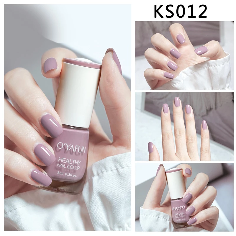 OYAFUN สีทาเล็บ ยาทาเล็บ สีทาเล็บลอกได้ กลิ่นหอม สีทาเล็บเจลไม่ต้องอบ  แห้งเร็ว ปกป้องเล็บ thumbnail 8
