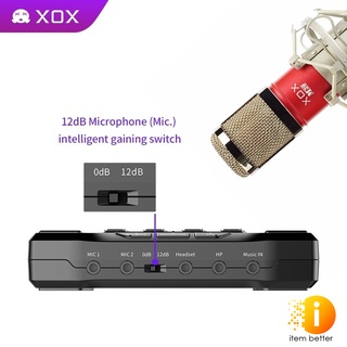 ซาวด์การ์ด Sound card ยี่ห้อ XOX รุ่น BD2 Professional Karaoke รับประกัน 1 ปี