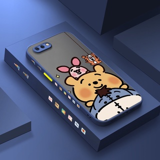 Oppo R11 R11s R9s เคส Winnie the Pooh เคสแข็ง ด้านข้าง แบบเต็ม ฝาหลัง กันกระแทก เคสป้องกัน