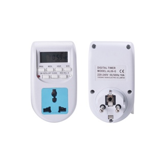 Digital Timer รุ่น AL-06 ทามเมอร์ดิจิตอล เครื่องตั้งเวลาเปิดปิด ปลั๊กไฟตั้งเวลา