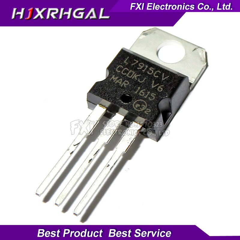 วงจรรวม L7915CV L7915 TO-220 TO220 7915 LM7915 MC7915 10 ชิ้น