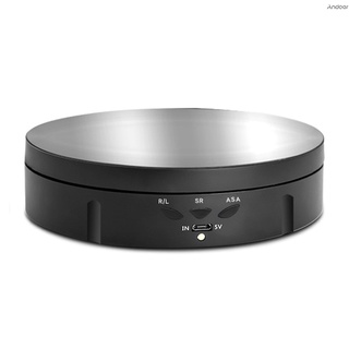 Andoer 360° Electric Rotating Turntable USB Charging Rotating Display