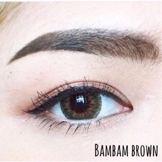 Bambam Brown / Cat Woman Brown สีน้ำตาล ลายสวยงาม ขอบฟุ้ง ละมุนนี Pretty Doll บิ๊กอาย Contact Lens คอนแทคเลนส์ Bigeye