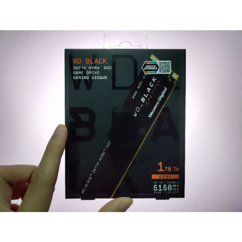 WD BLACK SN770 1TB M.2 2280 NVMe Gen4 (WDS100T3X0E) ของใหม่ ยังไม่แกะซีล