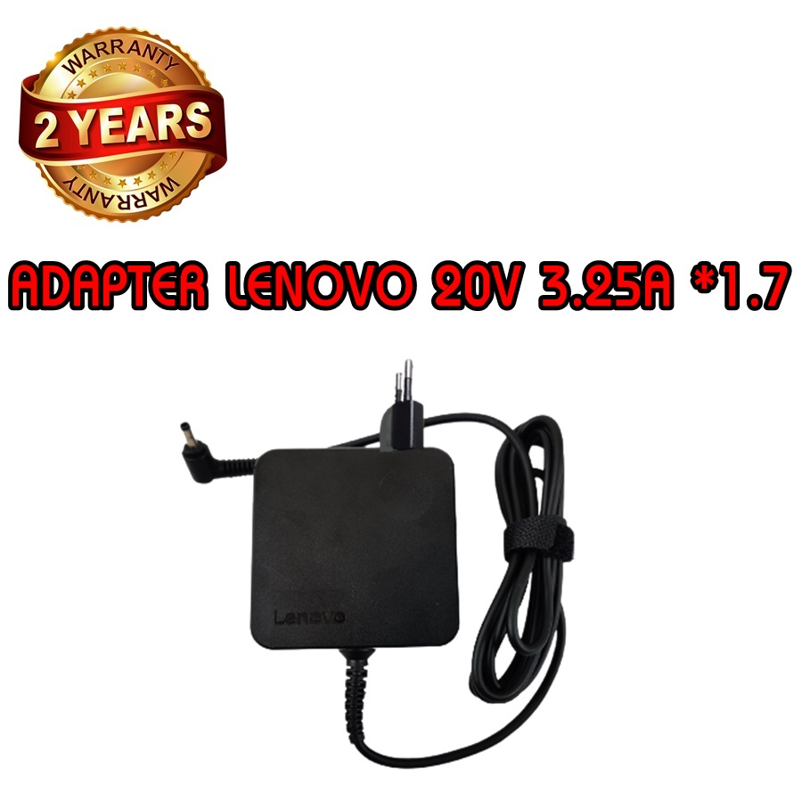รับประกัน 2 ปี ADAPTER LENOVO 20V 3.25A *4.0x1.7 สี่เหลี่ยม / อะแดปเตอร์ เลอโนโว 20V 3.25A *4.0x1.7