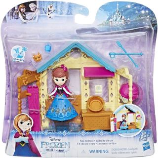 Disney Frozen Spa Retreat Little Kingdom Snap-ins Anna บ้านตุ๊กตาแอนนา สปาโฟรเซ่น