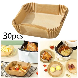 30x Air Fryer Disposable Paper Liner for Cooking Baking Roasting