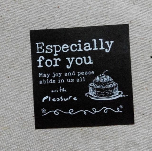 ขั้นต่ำ2แผ่น 5cm 6ดวง สติ๊กเกอร์ Especially For you เนื้อด้าน Thank you Sticker Matte Seal สติ๊กเกอร