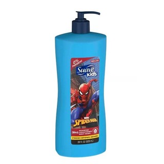 สบู่ แชมพู ครีมนวด Suave Kids Star Wars Marvel Spider-Man 3in1 สำหรับเด็ก
