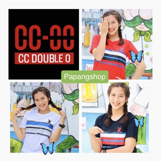 🆕เสื้อยืดแขนสั้น CCOO งานสกรีนงานปัก~งานป้าย🔖 Cotton 100% No.41