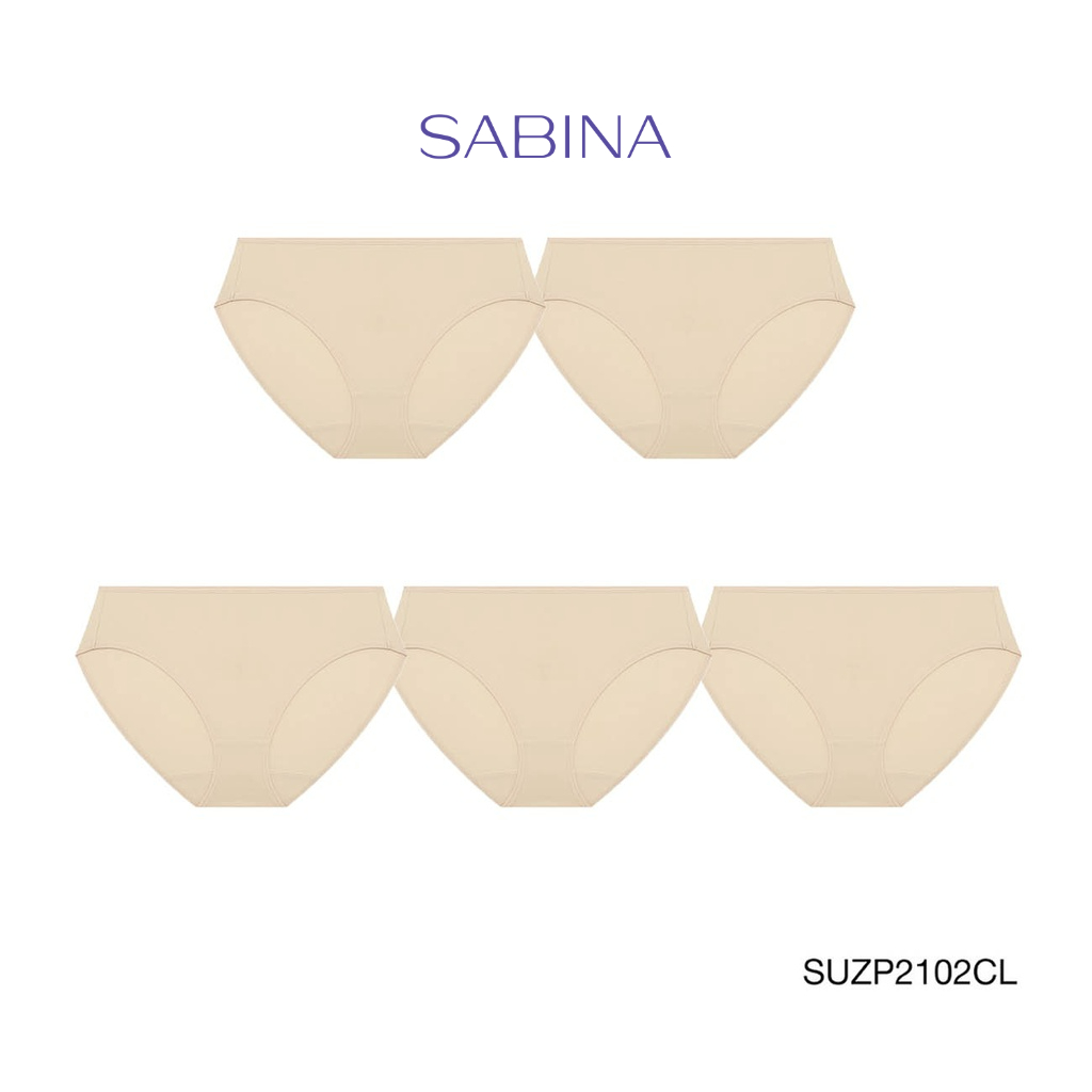 Sabina กางเกงชั้นใน (Set 5 ชิ้น) (Bikini Sexy) รุ่น Panty Zone รหัส SUZP2102CL สีเนื้ออ่อน