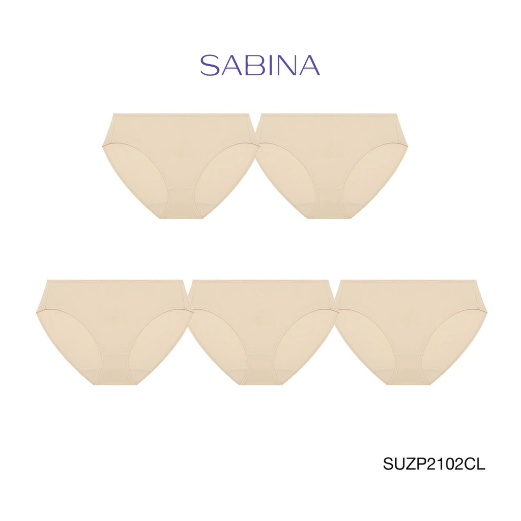 Sabina กางเกงชั้นใน (Set 5 ชิ้น) (Bikini Sexy) รุ่น Panty Zone รหัส SUZP2102CL สีเนื้ออ่อน