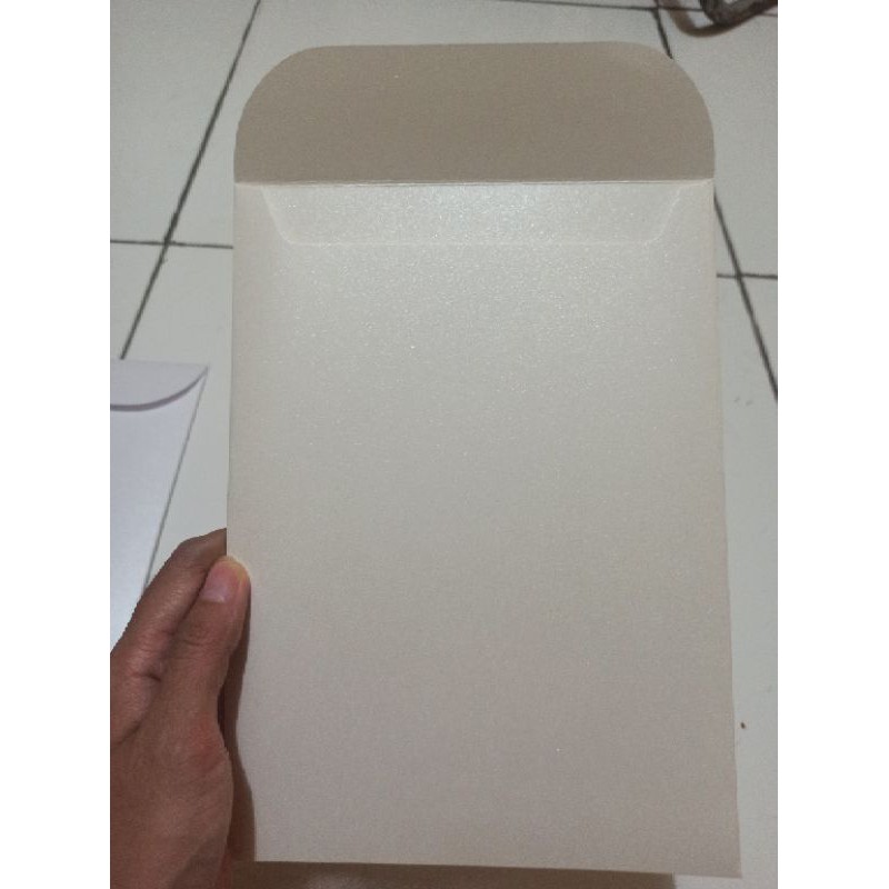 ซอง A5 แบบหนา พรีเมี่ยม Portrait คําเชิญ Jasmine Natural 16x22