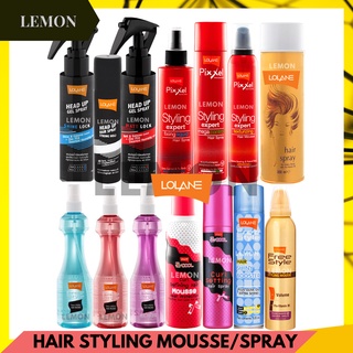 Lolane Hair Spray Mousse Gel โลแลน แฮร์ สเปรย์ มูส เจล จัดแต่งทรงผม