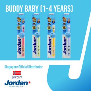 แปรงสีฟันเด็ก Jordan เบบี้บัดดี้ อายุ 1-4 ปี แปรงสีฟันเด็กจอร์แดน  จอแดน