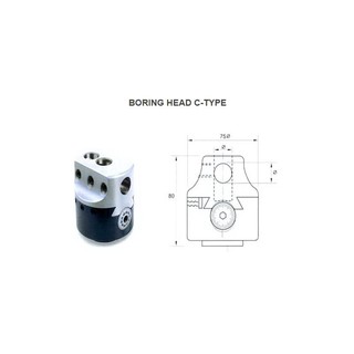 BORING HEAD C-TYPE หัวคว้านรุ่นC BHC3-75