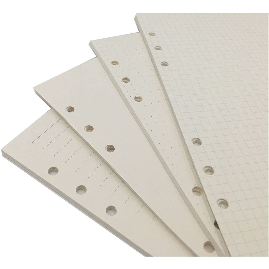 A5/A6/A6/A4/B5 รีฟิล Dot/Matrix/To Do/Grid/Month Planner Journal Paper Organizer Notebook, 45 แผ่น