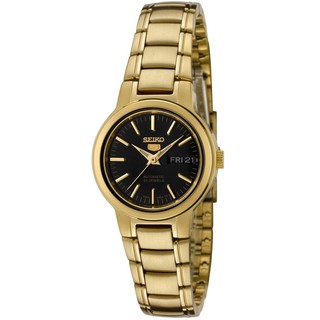 Seiko Automatic Womens Watch Gold Stainless Strap SYME48K1