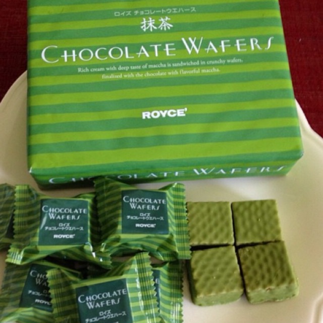 ROYCE’ Matcha Wafers12ชิ้น
