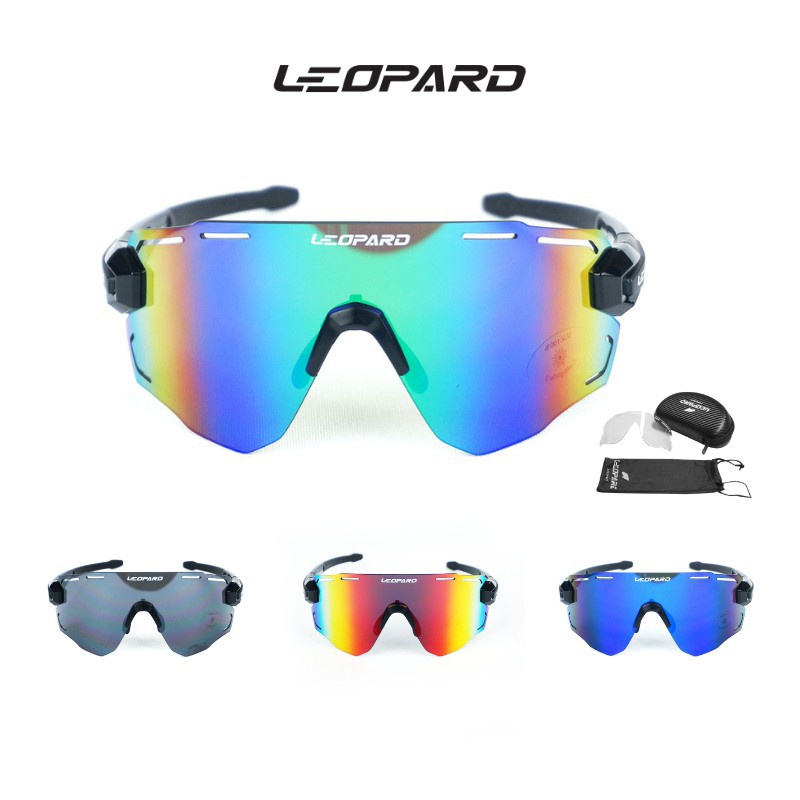 แว่นตาจักรยาน Leopard Sport1 TR09 แว่นกันลม กันแดด UV100%