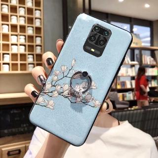 เคสโทรศัพท์ลายดอกไม้ประดับกลิตเตอร์สําหรับ xiomi redmi note 9s 9pro max