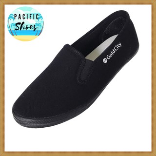 GOLDCITY รองเท้าผ้าใบ SLIP ON สีดำ รุ่น CS002